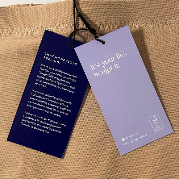 Honeylove SuperPower Short High Compression Sculpting Shapewear Sand NWT 3X - Picture 12 of 13